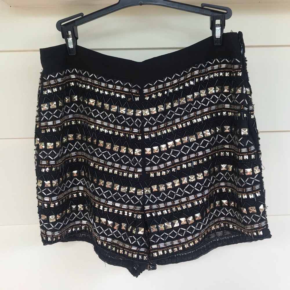 Miss Selfridge embellished shorts